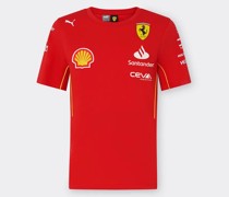 Ferrari T-shirt-replik Für Damen Vom Scuderia Ferrari Team 2024  Rosso Corsa
