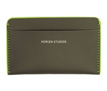 Card Holders | Cardholder in Dark Olive / Neon Green