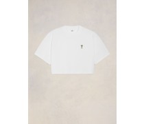 T-shirt Crop Ami De Coeur Weiß für Frauen