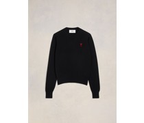 Pullover mit rotem Ami de Cœur Logo Schwarz für Frauen