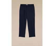 Cropped-Hose mit elastischem Taillenbund Blau für Männer