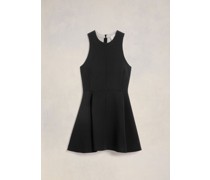 Kurzes ausgestelltes Kleid Schwarz für Frauen