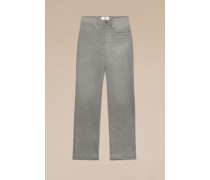 Straight-Fit-Jeans Grau Unisex