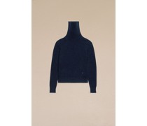 Farblich abgestimmter Ami de Cœur Rollkragenpullover Blau für Männer