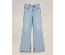 Geschlitzte Flare Fit Jeans Blau für Frauen