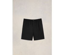 Shorts mit elastischem Taillenbund Schwarz für Männer