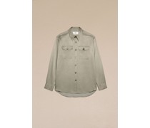Overshirt mit Brusttasche Grün Unisex
