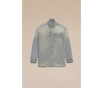 Geknöpfte Hemdjacke Grau Unisex