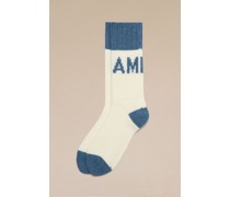 Ami Logo Socken Weiß Unisex