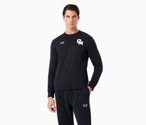 „olimpia Milano“-sweatshirt mit Rundhalsausschnitt Aus Baumwoll-sweatjersey