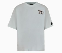 7.0 T-shirt mit Rundhalsausschnitt Aus Recycelter Baumwollmischung