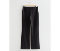Ausgestellte Hose - Schwarz