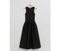 Tanktop-Midikleid - Schwarz