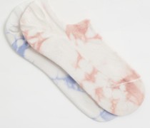 Socken mit Batikmuster 2Er-Pack - Beige Blau