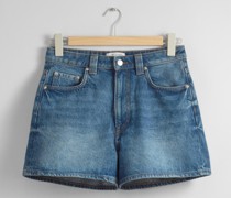 5-Pocket-Jeansshorts - Blau