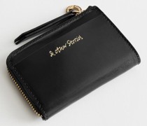 Mini-Brieftasche mit Charm - Schwarz