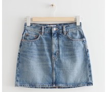 5-Pocket-Jeans-Minirock - Blau