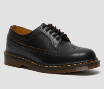 Vintage 3989 Quilon Leder Brogues Schuhe in Schwarz