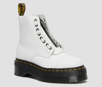 Sinclair Plateau Stiefel, Damen, Leder in Weiß