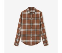 Baumwollhemd mit Vintage Check-Muster