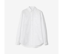 Bluse aus Fil Coupé-Baumwollmischung