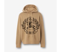Oversize-Kapuzenpullover aus Wolljacquard