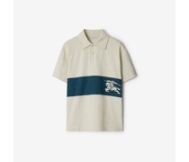 Baumwoll-Poloshirt mit Streifen und EKD-Motiv