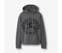 Oversize-Kapuzenpullover aus Wolljacquard