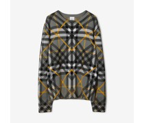 Oversize-Pullover aus Baumwolljacquard