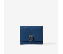 Narbleder-Faltbrieftasche mit Thomas -Monogramm