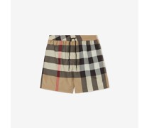 Schwimmshorts mit Zugband in Exploded Check