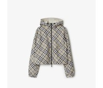 Wendbare Cropped-Jacke in Check