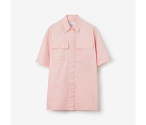 Oversize-Bluse aus technischer Gabardine