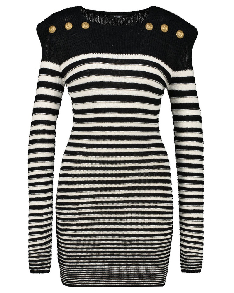 Balmain Damen Strickkleid