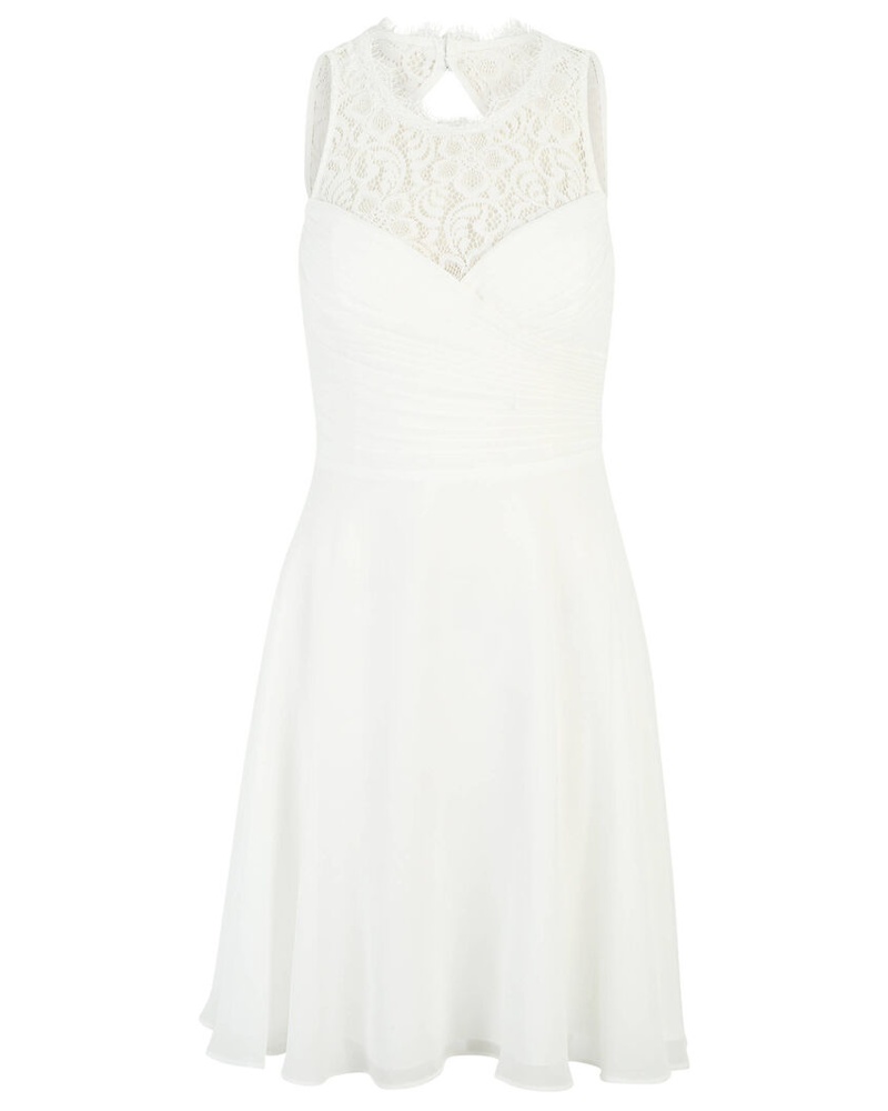 Vera Mont Damen Abendkleid mit Spitze