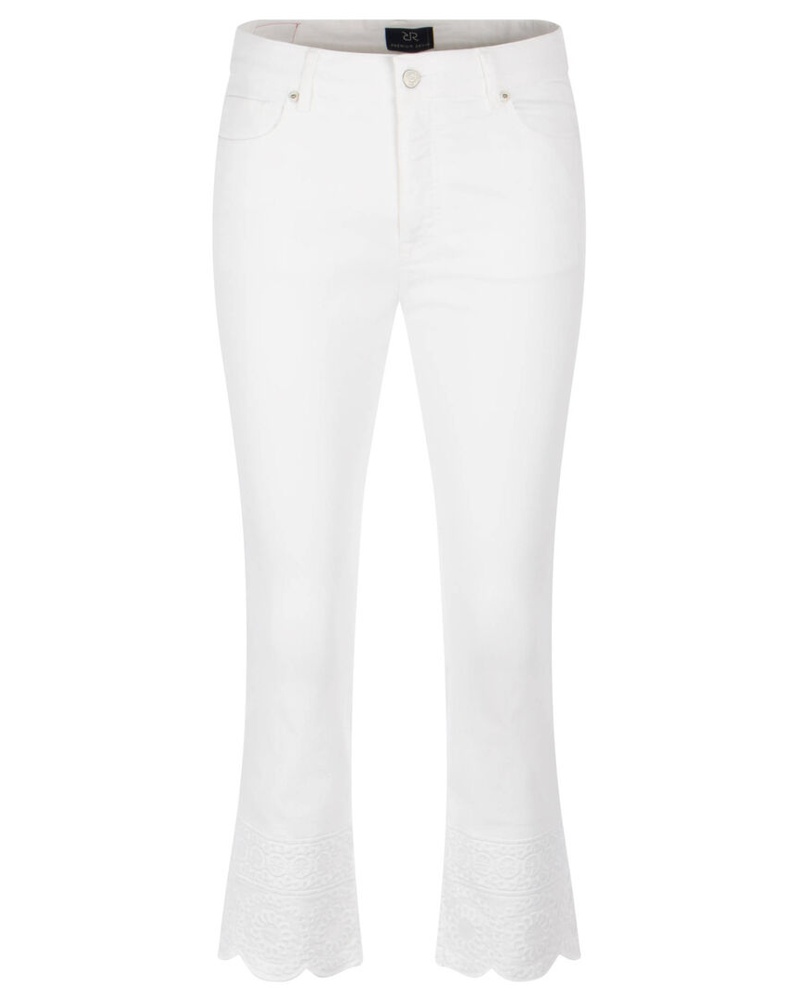 RAFFAELLO ROSSI Damen Jeans VIC 6/8 CROPPED DECO verkürzt