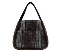 Schultertasche Day Woolen Check Small Shopper