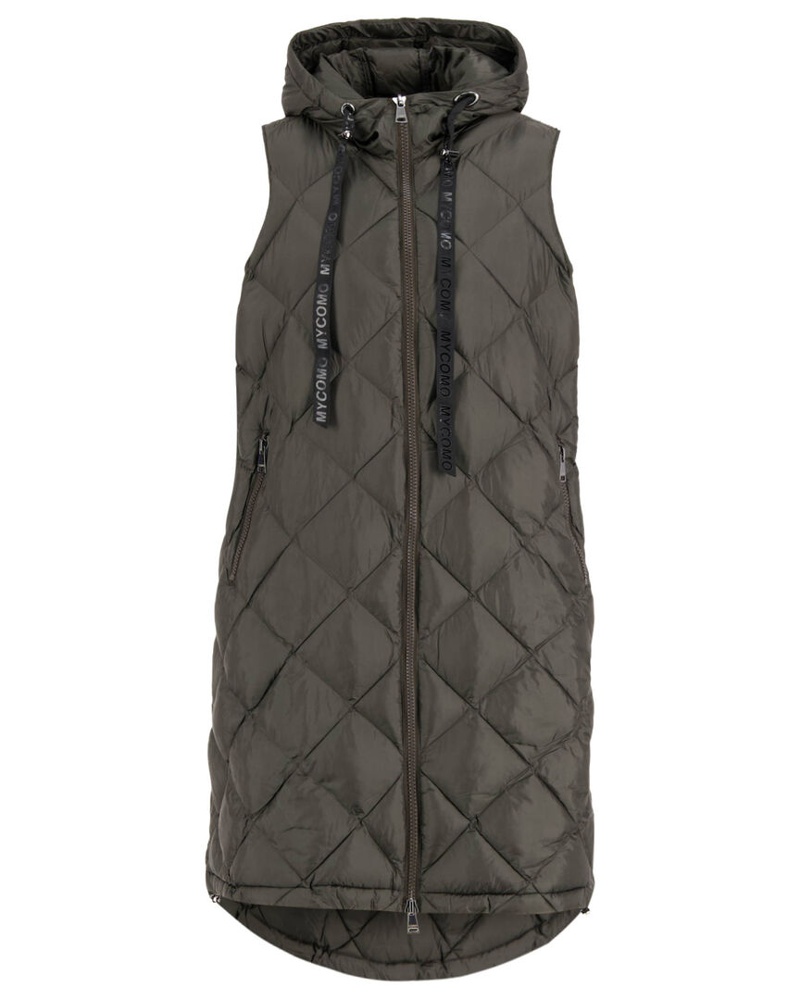 No. 1 Como Damen Weste mit Kapuze GINA Oversized Fit