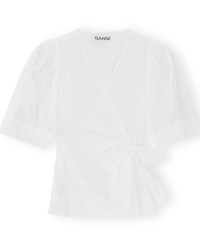 Ganni Damen Wickelbluse