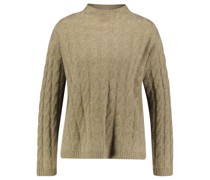 Wollpullover mit Kaschmir