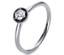Solitairering mit Diamantbesatz