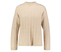 Wollpullover mit Kaschmir