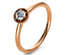 Solitairering mit Diamantbesatz