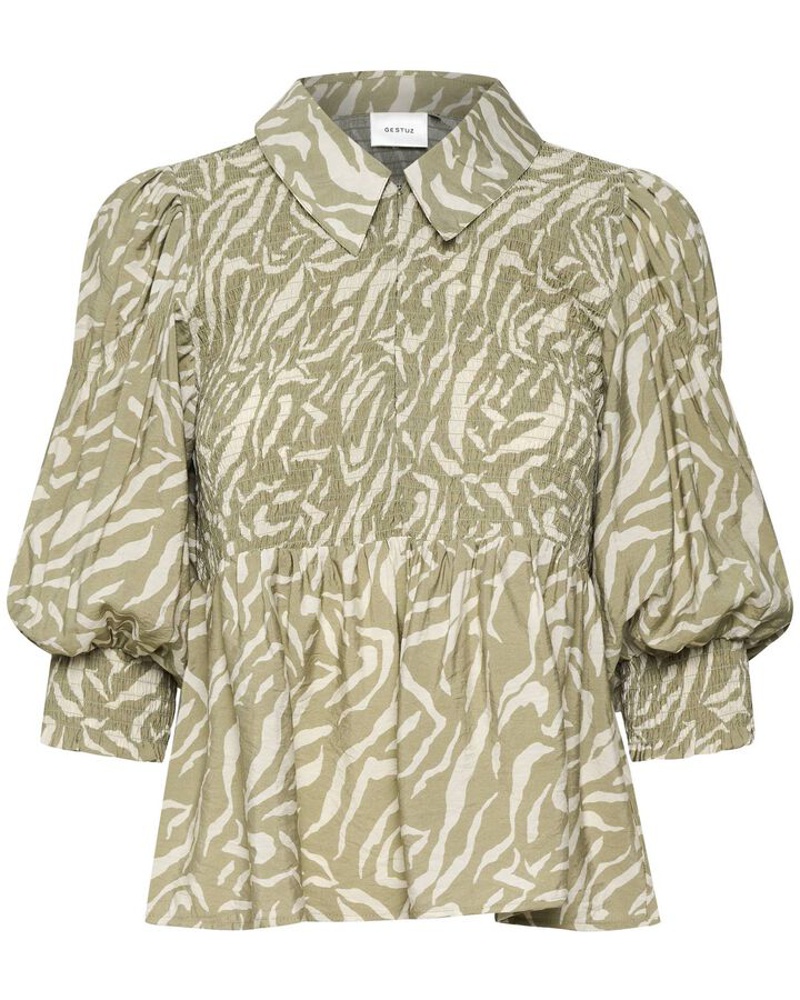 Gestuz Damen Bluse ANDAGZ Kurzarm