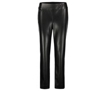 Kunstlederhose Slim Fit verkürzt