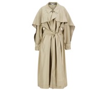 Trenchcoat aus Seide PLEATED BACK FLUID TRENCH