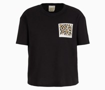 Armani Sustainability Values T-shirt Der Sonderkollektion aus Amerikanischem Bio-jersey mit Logo-patch