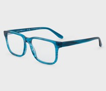 Rechteckige Brille für Herren