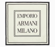 Tuch aus Reiner Seide mit „emporio armani milano“-print