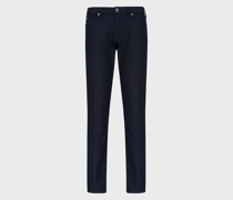 Jeans J06 in Slim Fit aus strukturiertem Baumwollmischgewebe